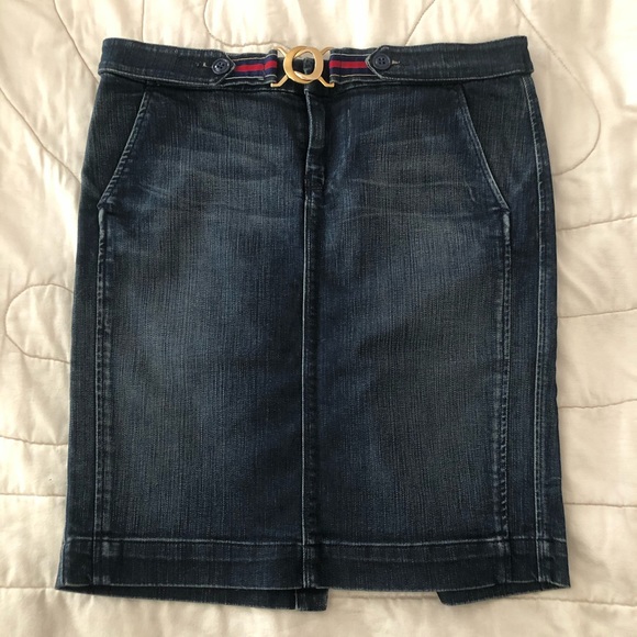 Vintage 7 for all Mankind Denim Skirt - Picture 1 of 10